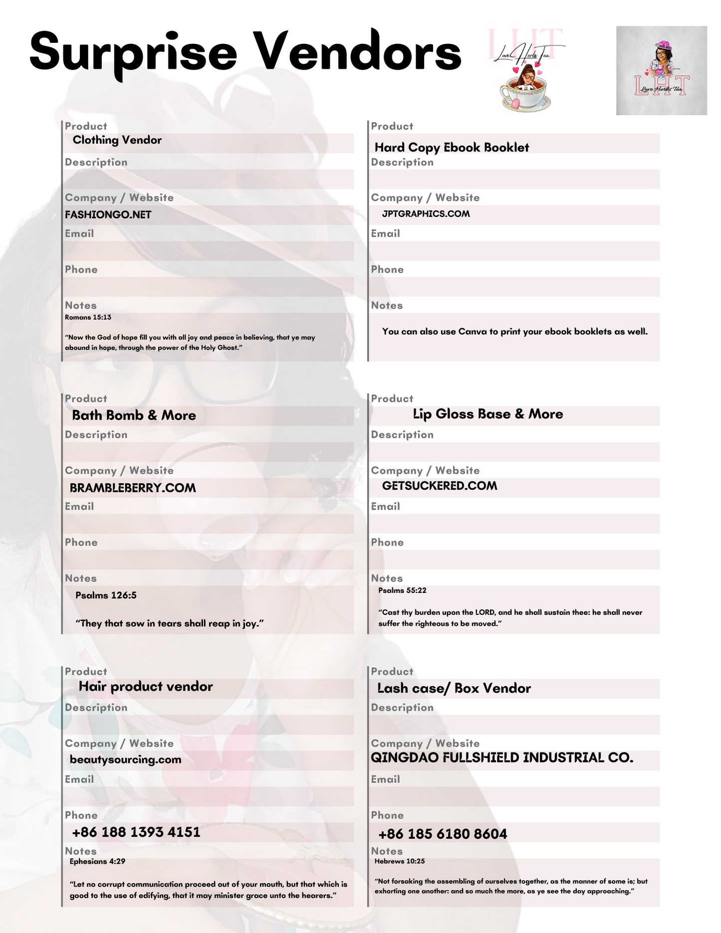 Wholesale Vendors List For Your Boss Brand