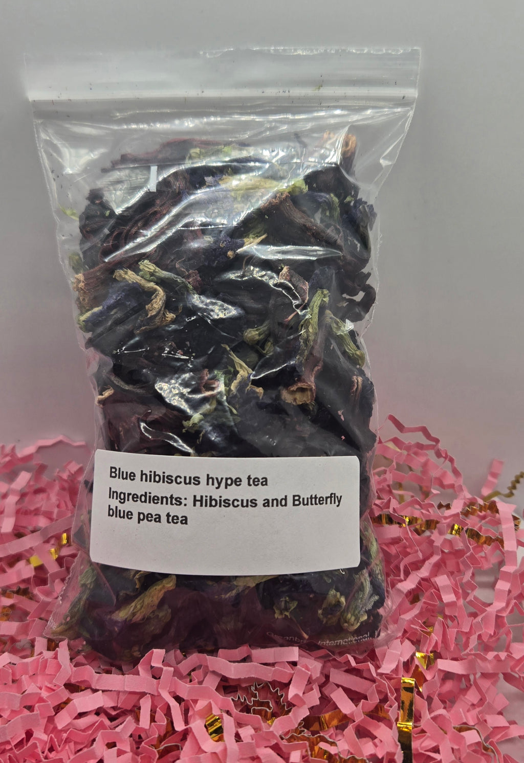 Blue hibiscus hype tea