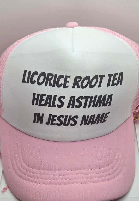 Licorice root tea hat