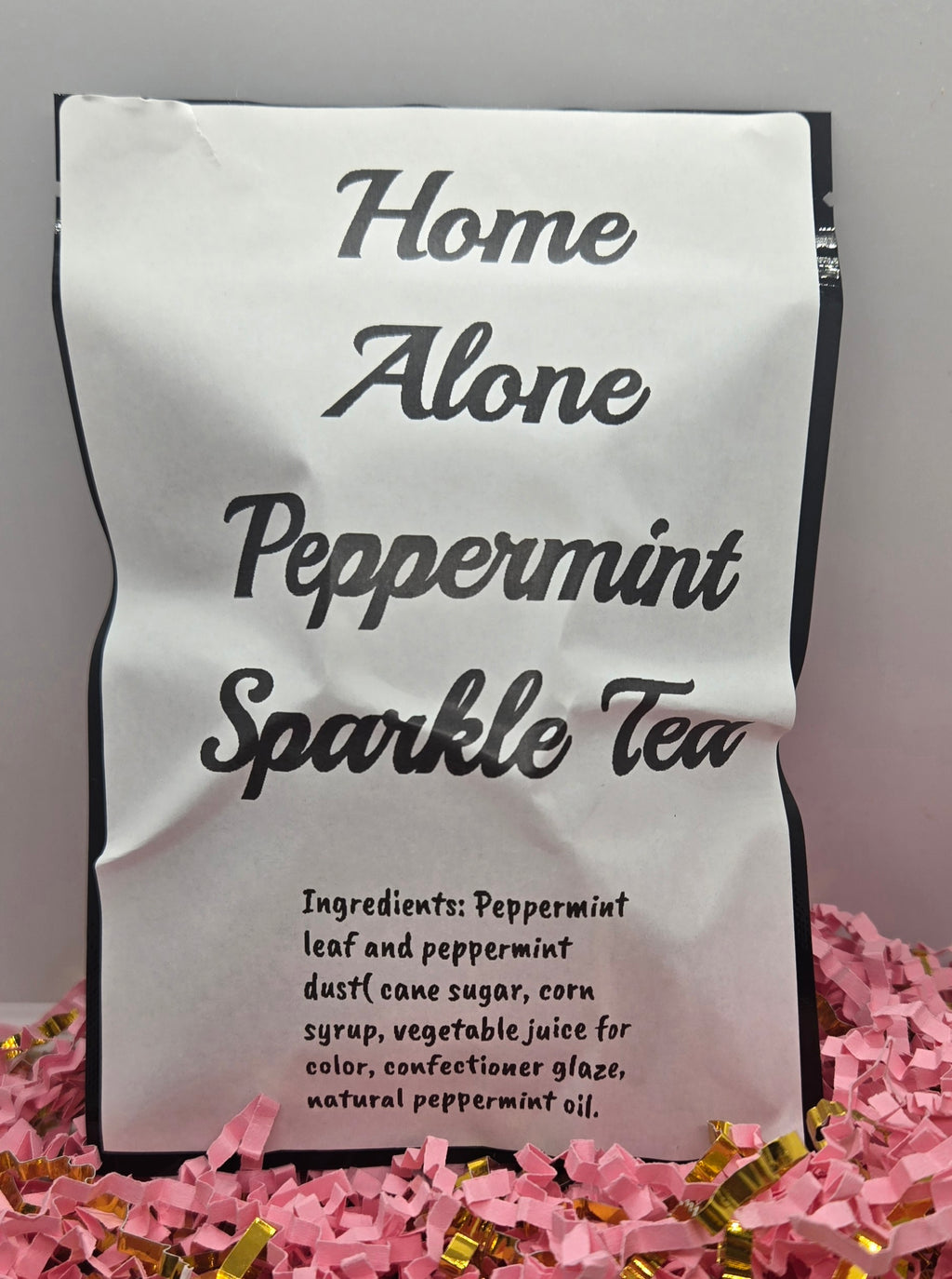 Home alone peppermint sparkle tea