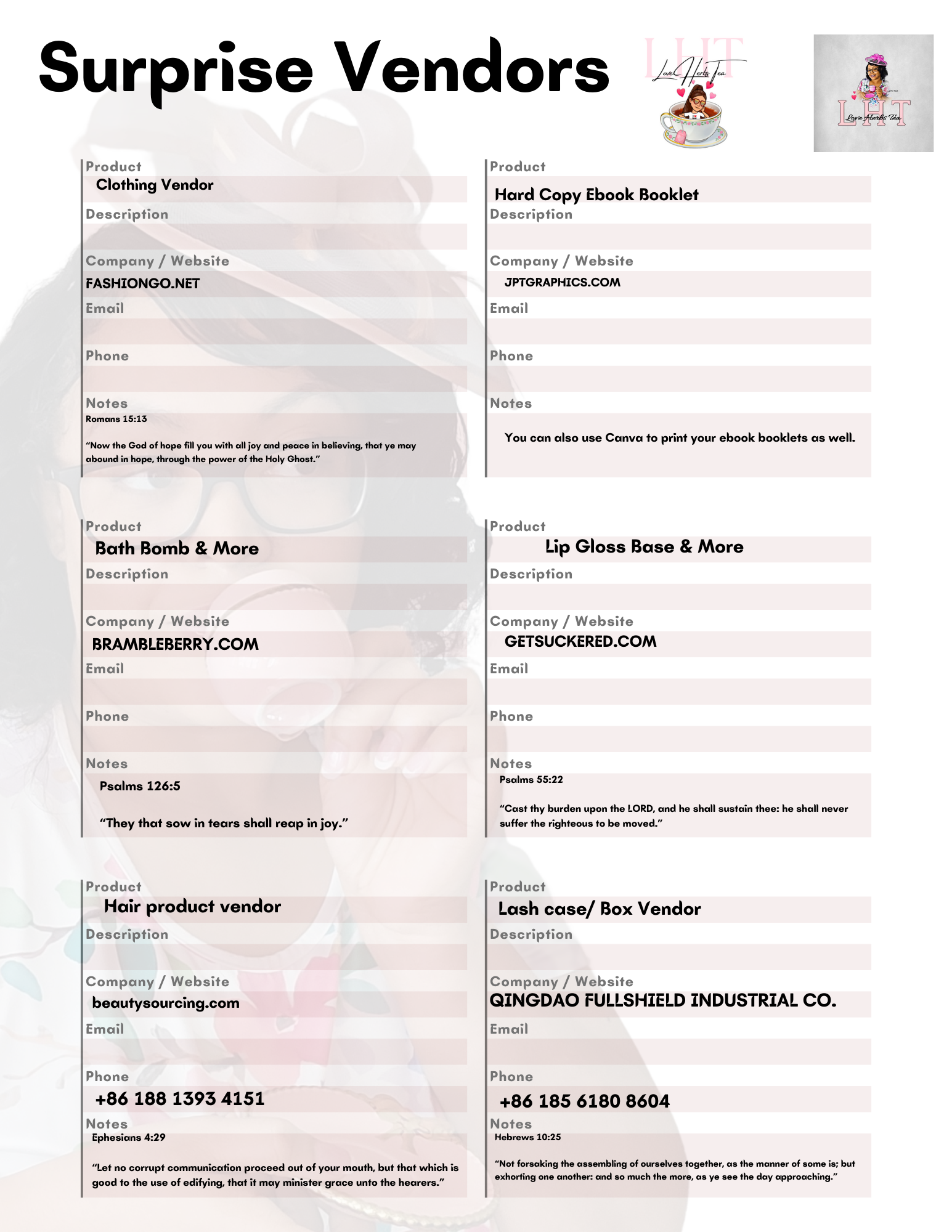 Wholesale Vendors List For Your Boss Brand