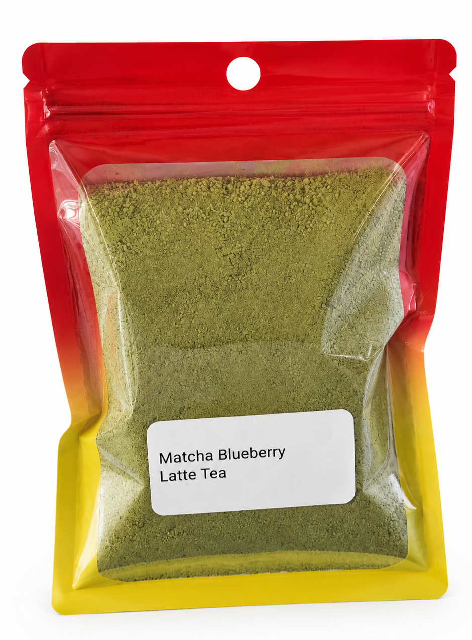 Matcha Blueberry Latte Tea