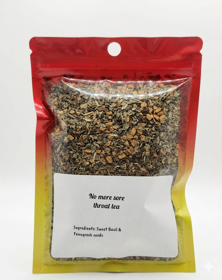No more sore throat tea