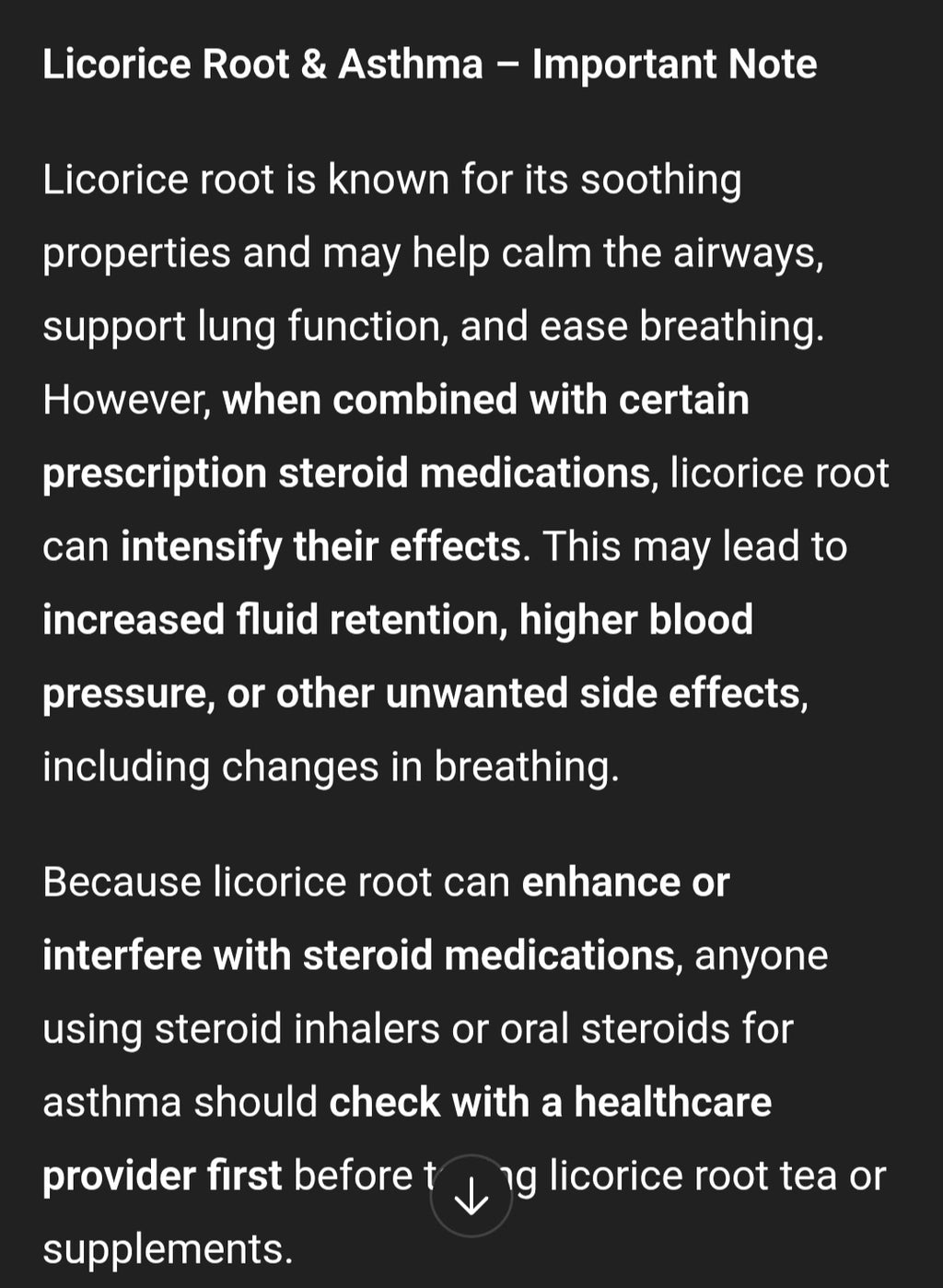 No more asthma tea