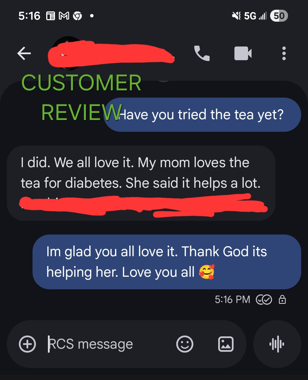 No more diabetes tea