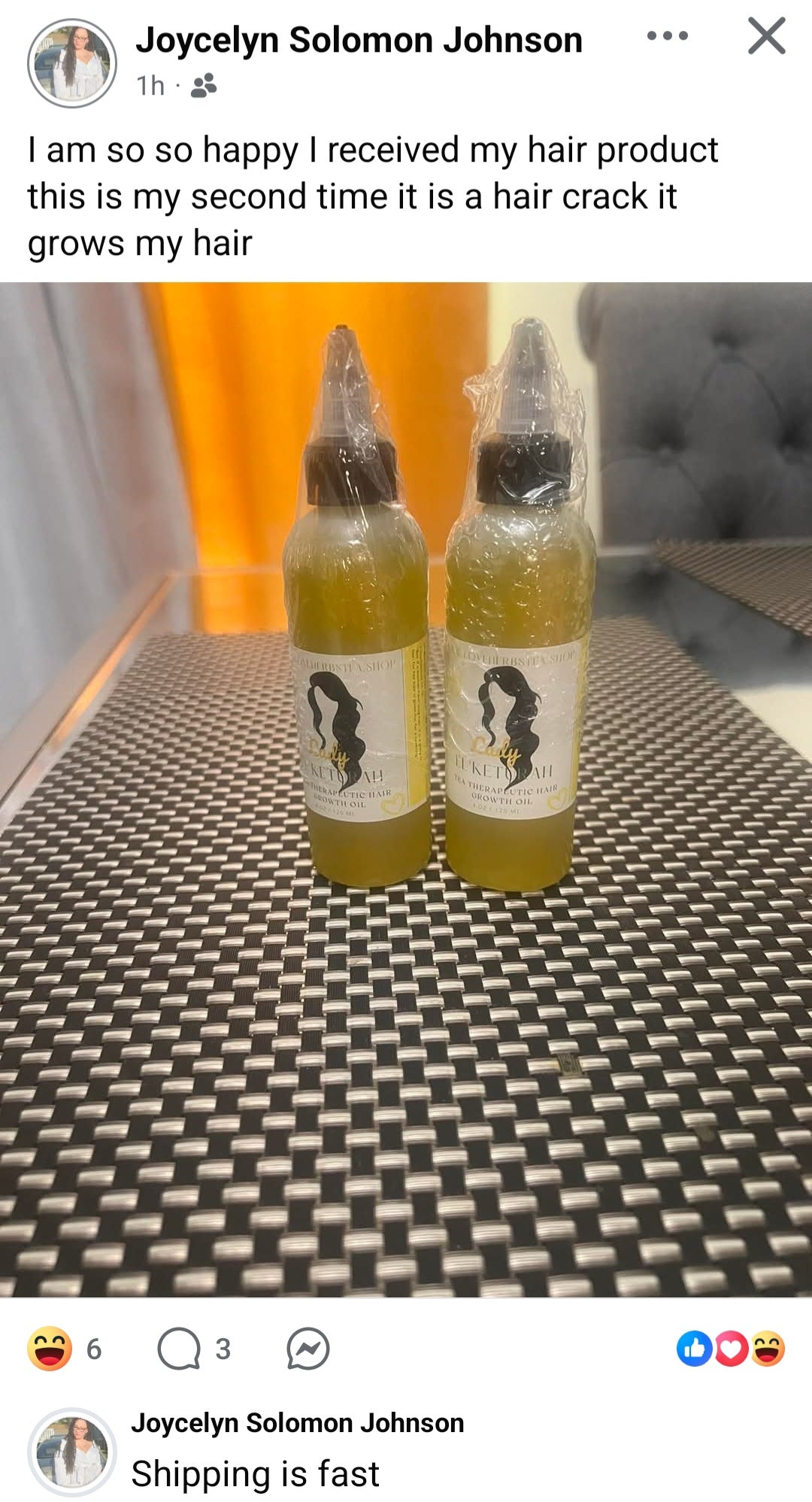 Lady El’keturah Tea Therapeutic Hair Growth Oil