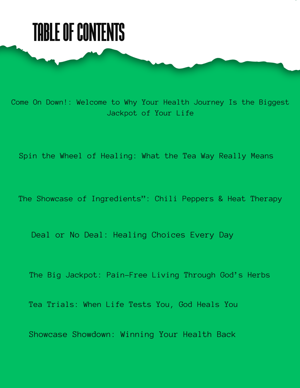 Spin the wheel of healing : The Tea Way