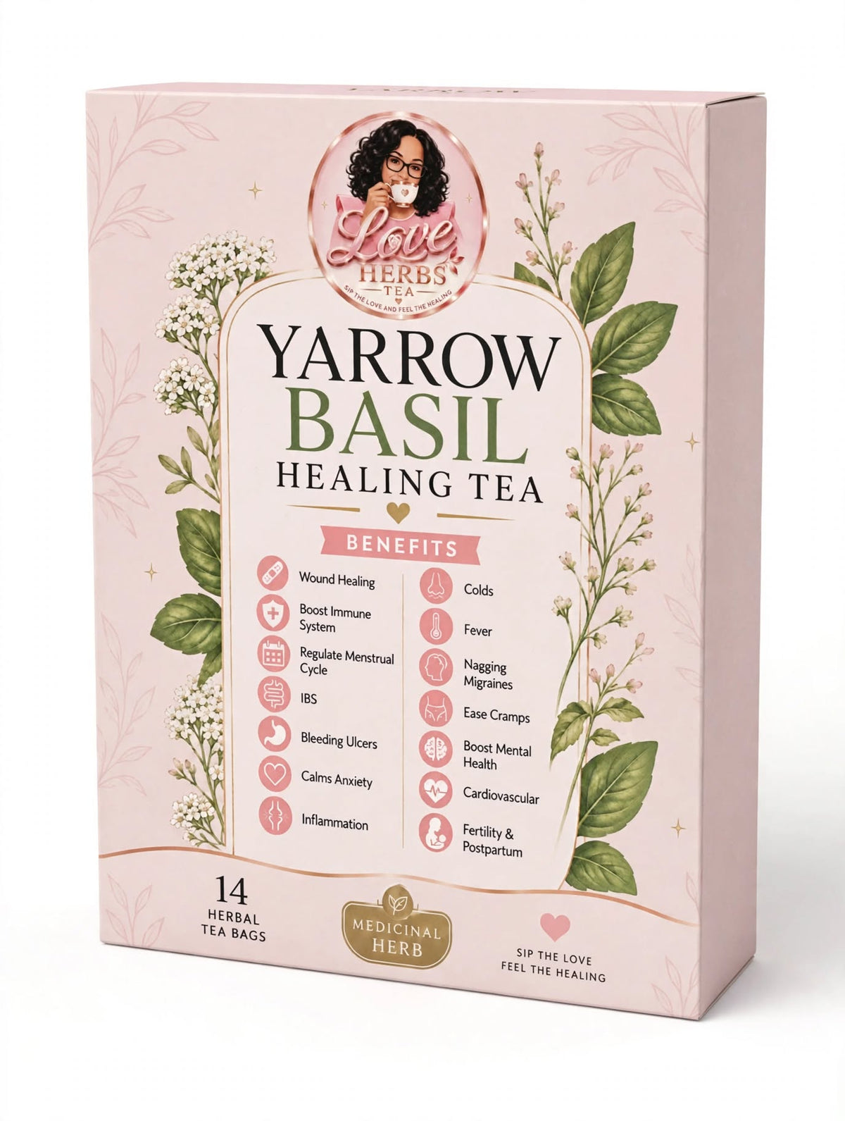 Yarrow Basil Healing Tea