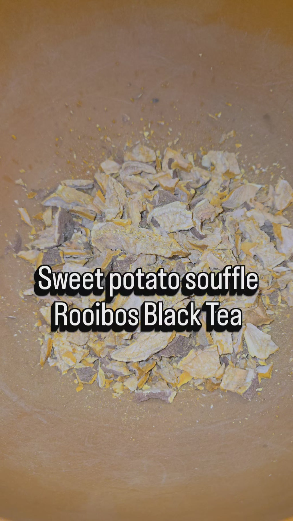 Sweet potato souffle black tea