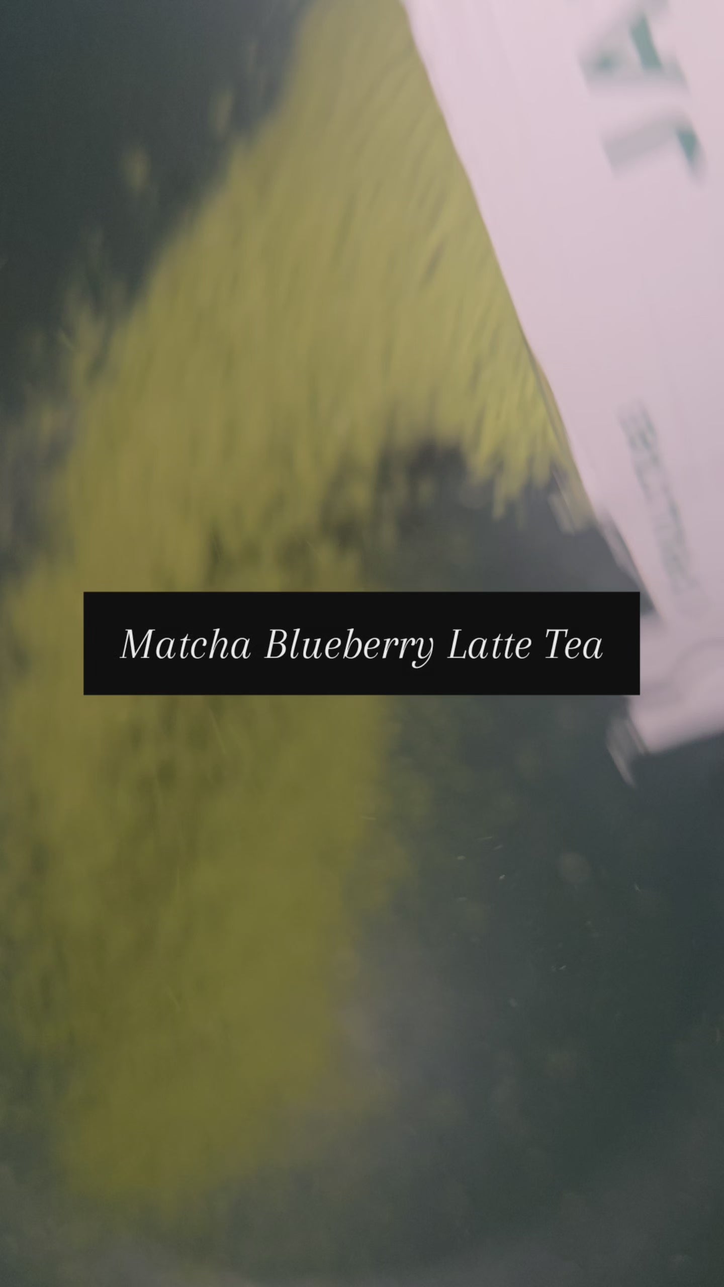 Matcha Blueberry Latte Tea